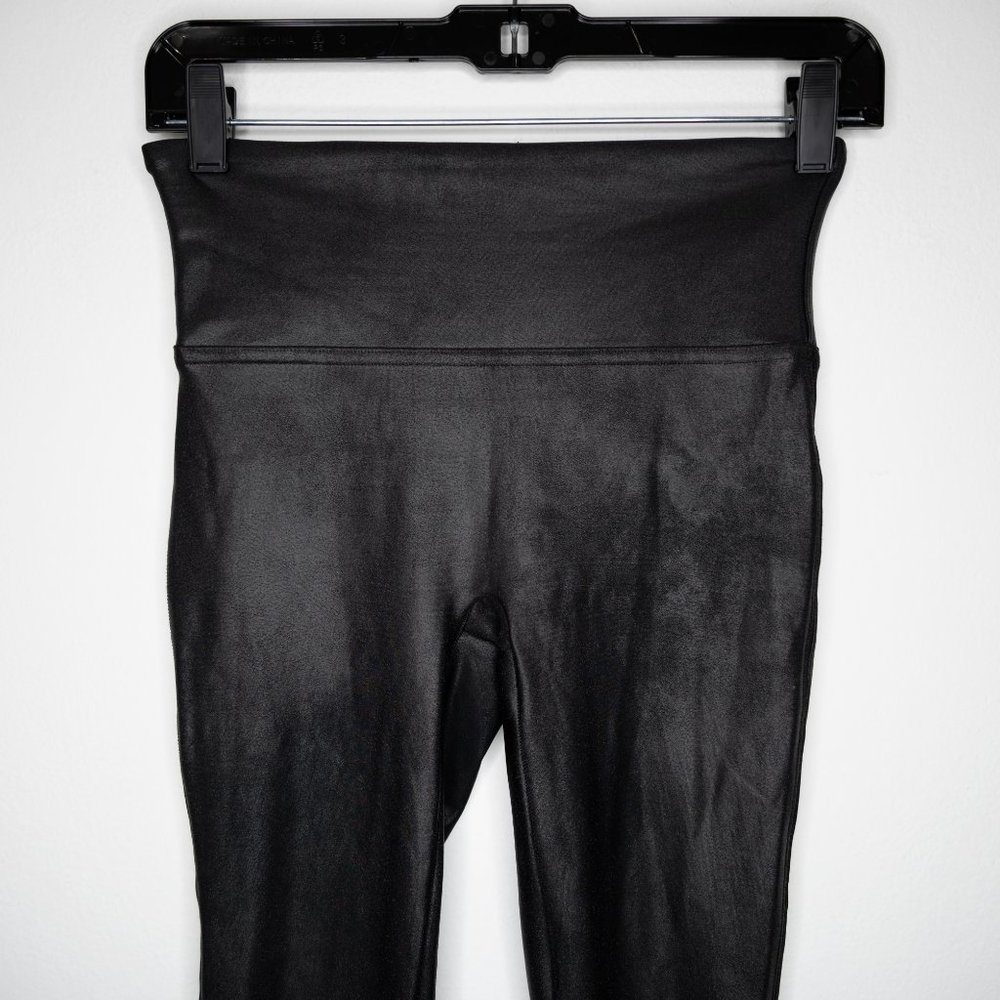 Spanx Faux Leather Leggings Black J29 - Picture 6 of 9